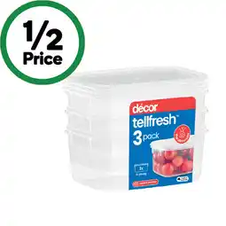 Woolworths Décor Tellfresh Oblong Container offer
