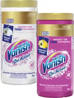 Coles Vanish NapiSan Oxi Action Gold Stain Remover Powder offer
