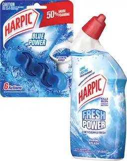 Coles Harpic Fresh Power Liquid 700mL or In The Bowl Toilet Cleaner 39g offer