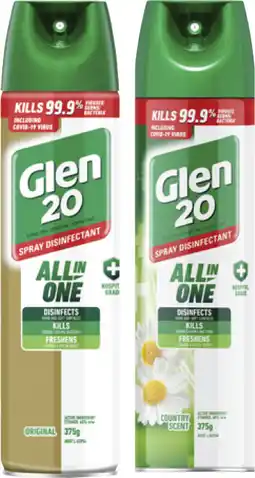 Coles Glen 20 Disinfectant Spray offer