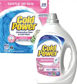 Coles Cold Power Laundry Liquid 2 Litre or Capsules 29 Pack offer
