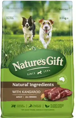 Coles Nature's Gift Dry Dog Food offer