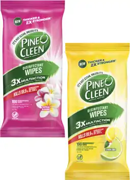 Coles Pine O Cleen Disinfectant Wipes offer