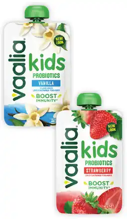 Coles Vaalia Kids Probiotics Yoghurt Pouch offer