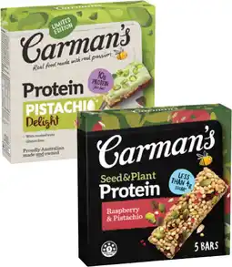 Coles Carman's Protein Bars-200g offer
