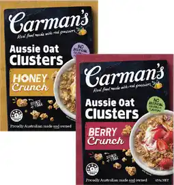 Coles Carman's Aussie Oat Clusters offer