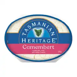Woolworths Tasmanian Heritage Brie or Camembert 125g – From the Deli offer