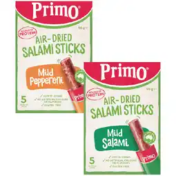 Woolworths Primo Salami Sticks offer