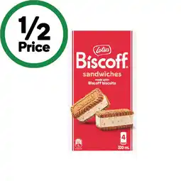 Woolworths NEW Lotus Biscoff Sandwiches offer