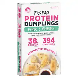 Woolworths FroPro Protein Dumplings or Dim Sims 230g offer