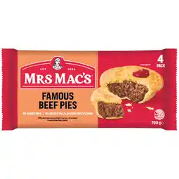 Woolworths Mrs Mac’s Pies offer