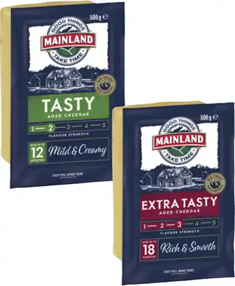 Coles Mainland Cheese Block-500g offer