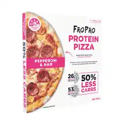 Woolworths FroPro Protein Pizza 325g or Protein Pies 440g Pk 2 offer
