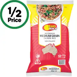 Woolworths SunRice White Medium Grain Rice offer