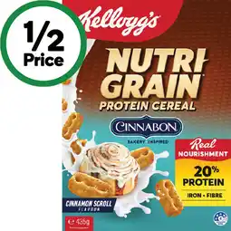 Woolworths Kellogg's Nutri-Grain Protein Cinnabon offer