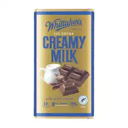 Woolworths Whittaker’s Chocolate Blocks offer