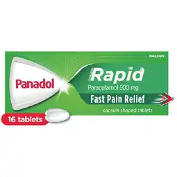 Woolworths Panadol Rapid Paracetamol 500mg TabletsΔ – Limit 2 per customer offer
