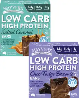 Coles Mayver's Low Carb High Protein Bars offer