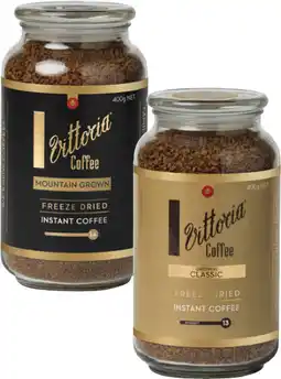 Coles Vittoria Freeze Dried Instant Coffee offer