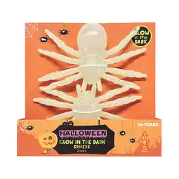 Woolworths Halloween Glow in the Dark Spiders offer