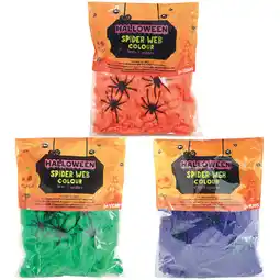 Woolworths Halloween Spider Webs – Assorted Colours offer