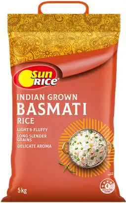 Coles Sunrice Classic Indian Basmati Rice offer