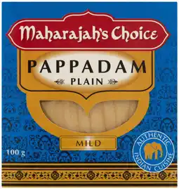 Coles Maharajah's Choice Pappadams offer
