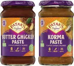 Coles Patak's Curry Paste-312g offer