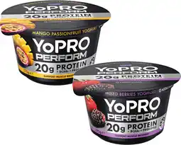 Coles YoPro Perform High Protein Yoghurt Pot No Added Sugar offer
