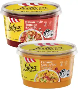 Coles Latina Pasta Sauce offer