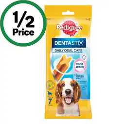 Woolworths Pedigree Dentastix Dog Treats offer