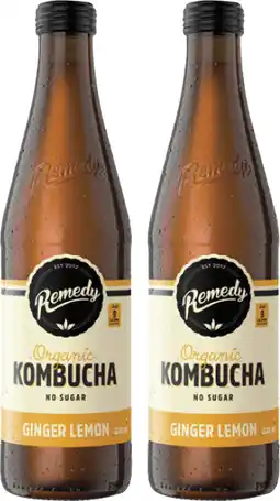 Coles Remedy Ginger Lemon Kombucha offer