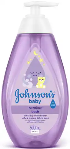 Coles Johnson's Baby Bedtime Bath Wash offer