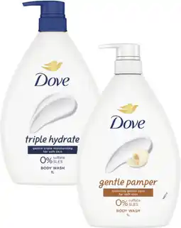 Coles Dove Body Wash offer