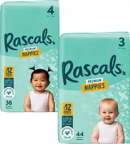 Coles Rascals Premium Bulk Nappies-54 Pack offer