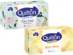 Coles Quilton 3-Ply Facial Tissues-110 Pack offer