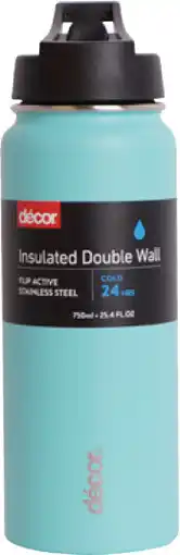 Coles Décor Insulated Double Wall Flip Active Bottle offer