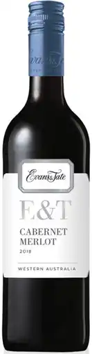 Coles Evans & Tate E&T Cabernet Merlot offer