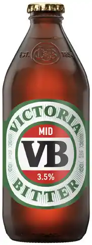 Coles Victoria Bitter 3.5% Bottles offer