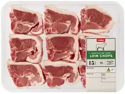 Coles Coles Australian Lamb Loin Chops offer