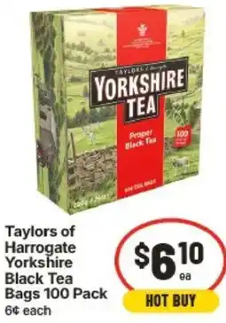 IGA Taylors of Harrogate Yorkshire Black Tea Bags offer