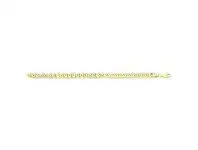 Bevilles Jewellery 9ct Two Tone Silver Infused Curb Bracelet offer