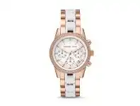 Michael Kors Ritz White and Rose Gold Crystal Women's Watch MK6940