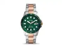 Bevilles Jewellery Fossil Two Tone and Green Men&#039;s Watch FS5743 offer