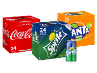 BIG W Coca Cola 24-Pack Can Varieties 375ml offer