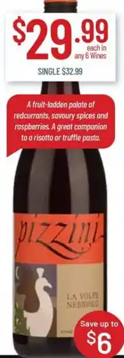 Chambers Cellars Pizzini La Volpe Nebbiolo offer