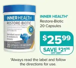 Ramsay Pharmacy Inner Health Restore-Biotic offer