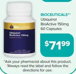 Ramsay Pharmacy BioCeuticals Ubiquinol BioActive 150mg offer