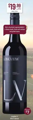 Chambers Cellars Longview LV Shiraz Cabernet offer