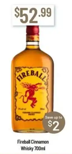 Chambers Cellars Fireball Cinnamon Whisky offer
